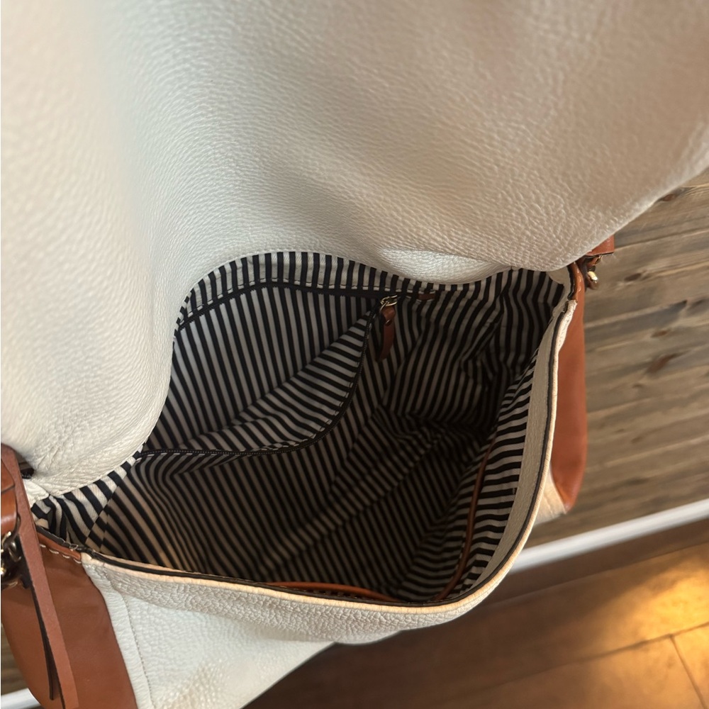 kate spade Tri-Color Leather Crossbody — Black, White & Tan - Picture 6 of 7
